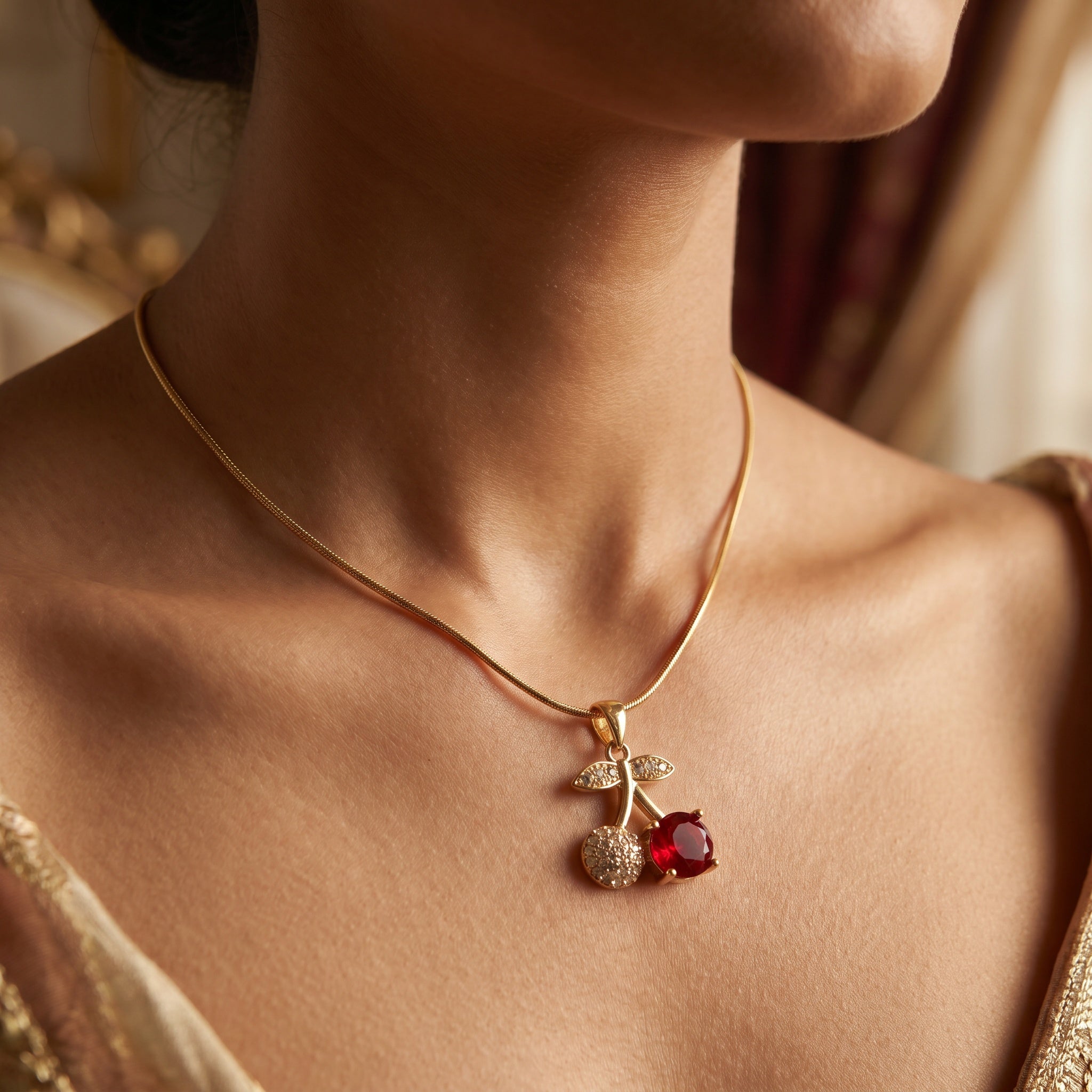 Cherry Crush Pendant Necklace