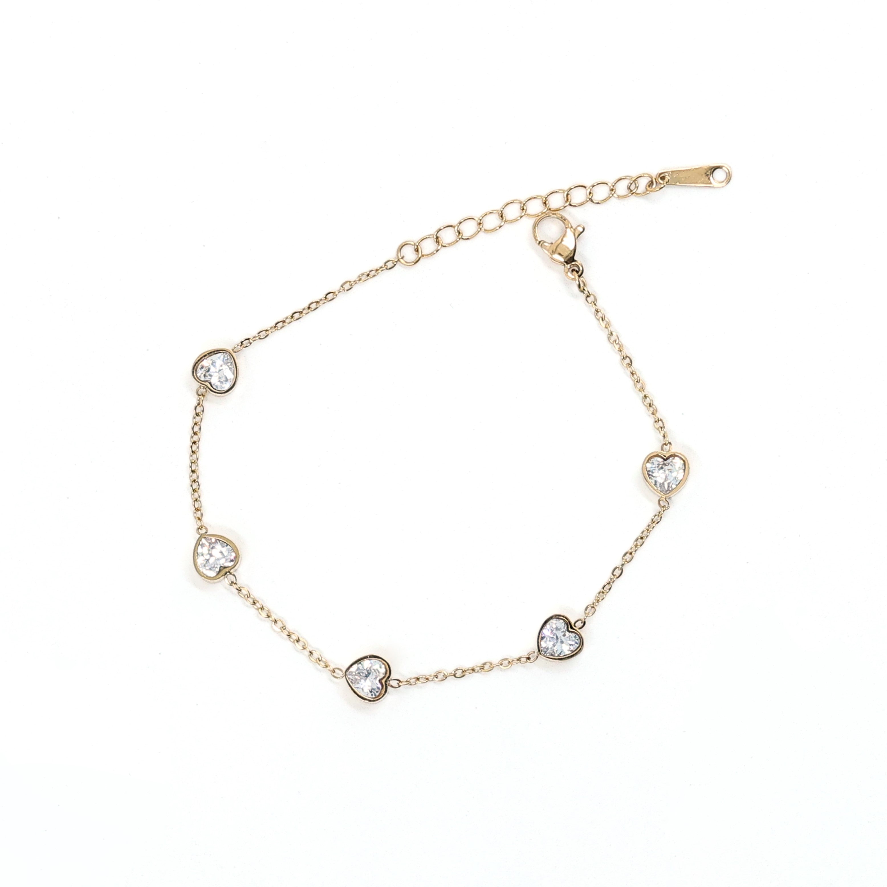 Crystal Heart Bracelet