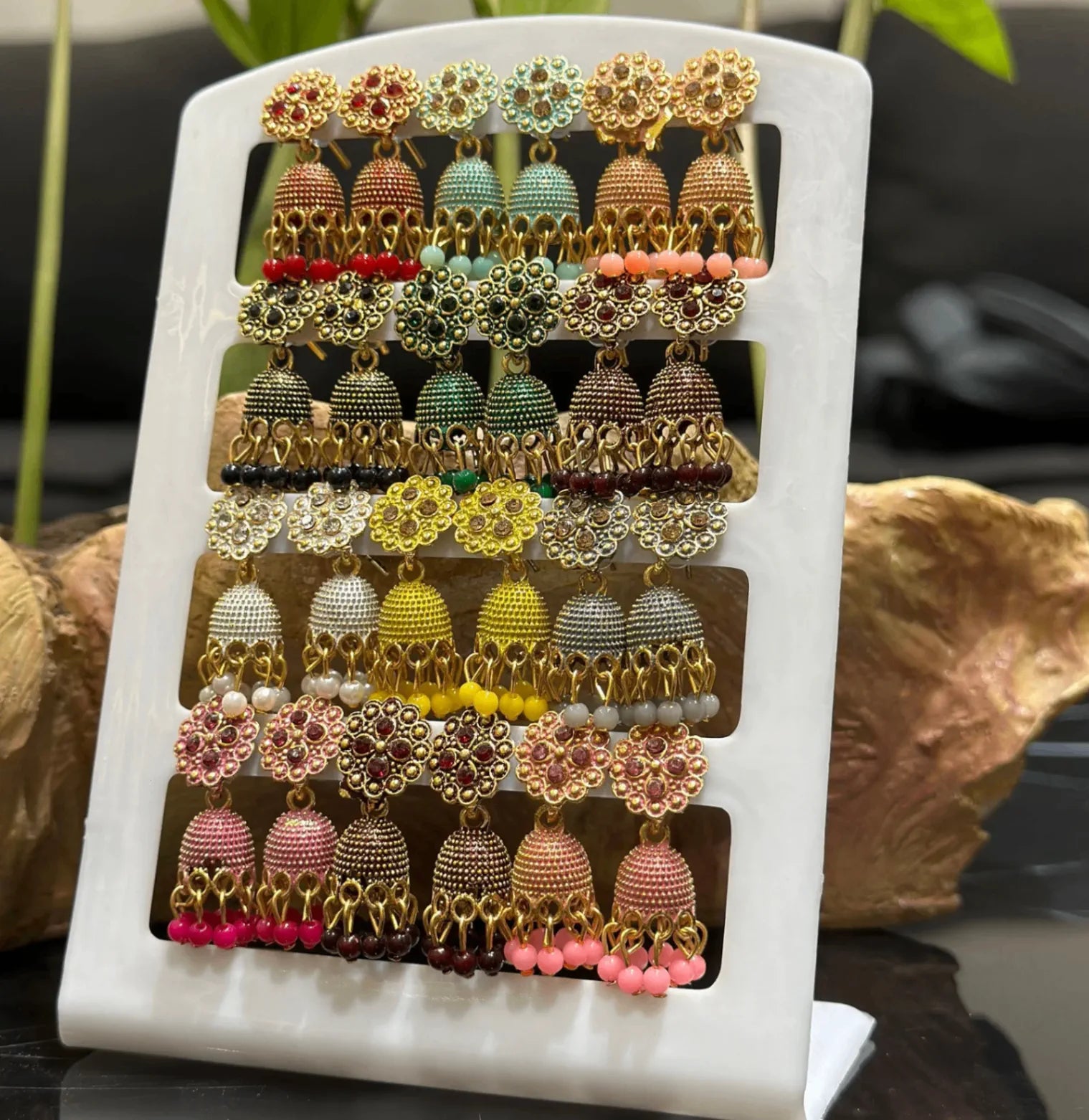 Combo of 12 Pair Jhumkis for Girls and Women
