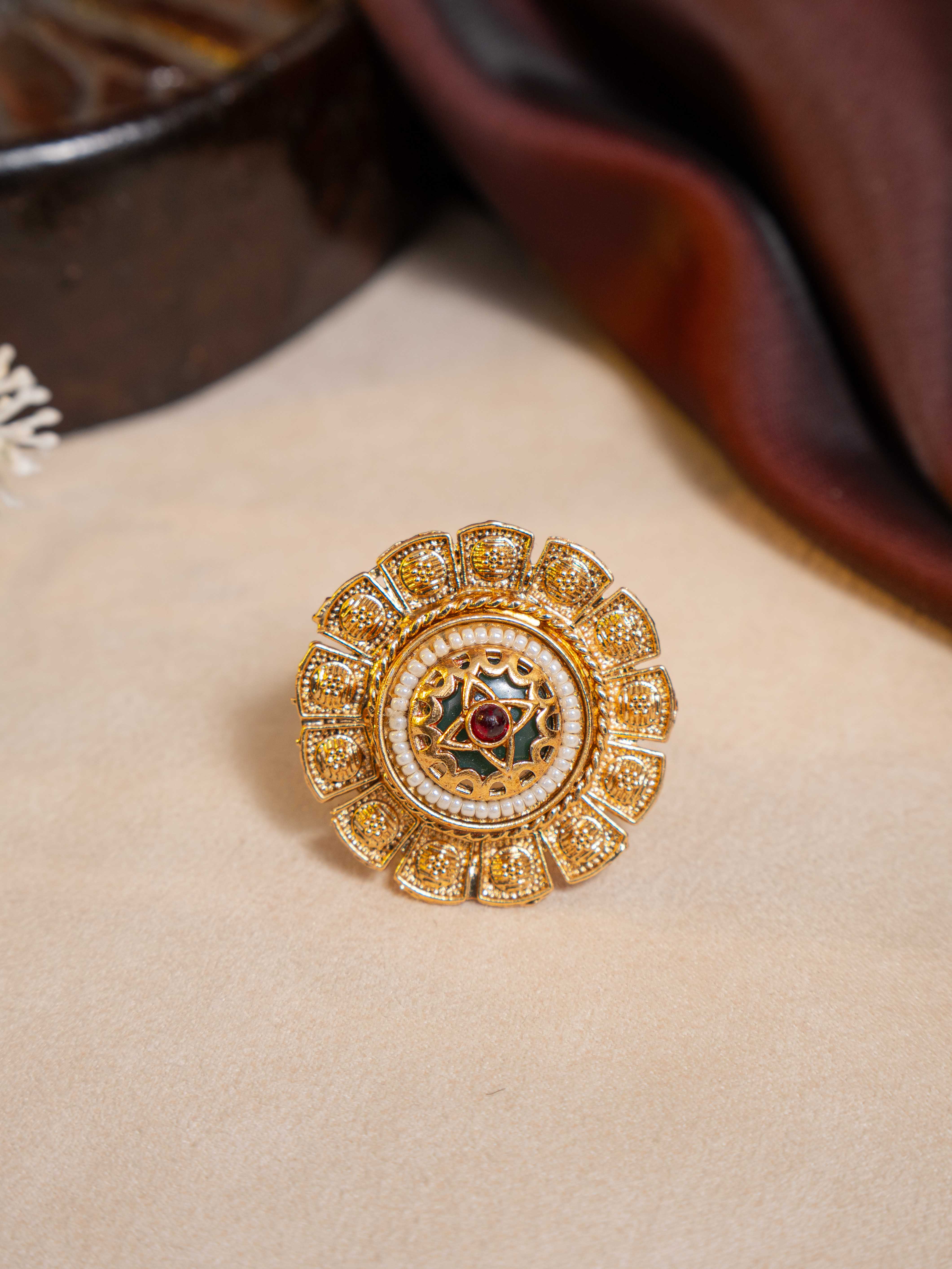 Rajsi Chandrika Adjustable Ring