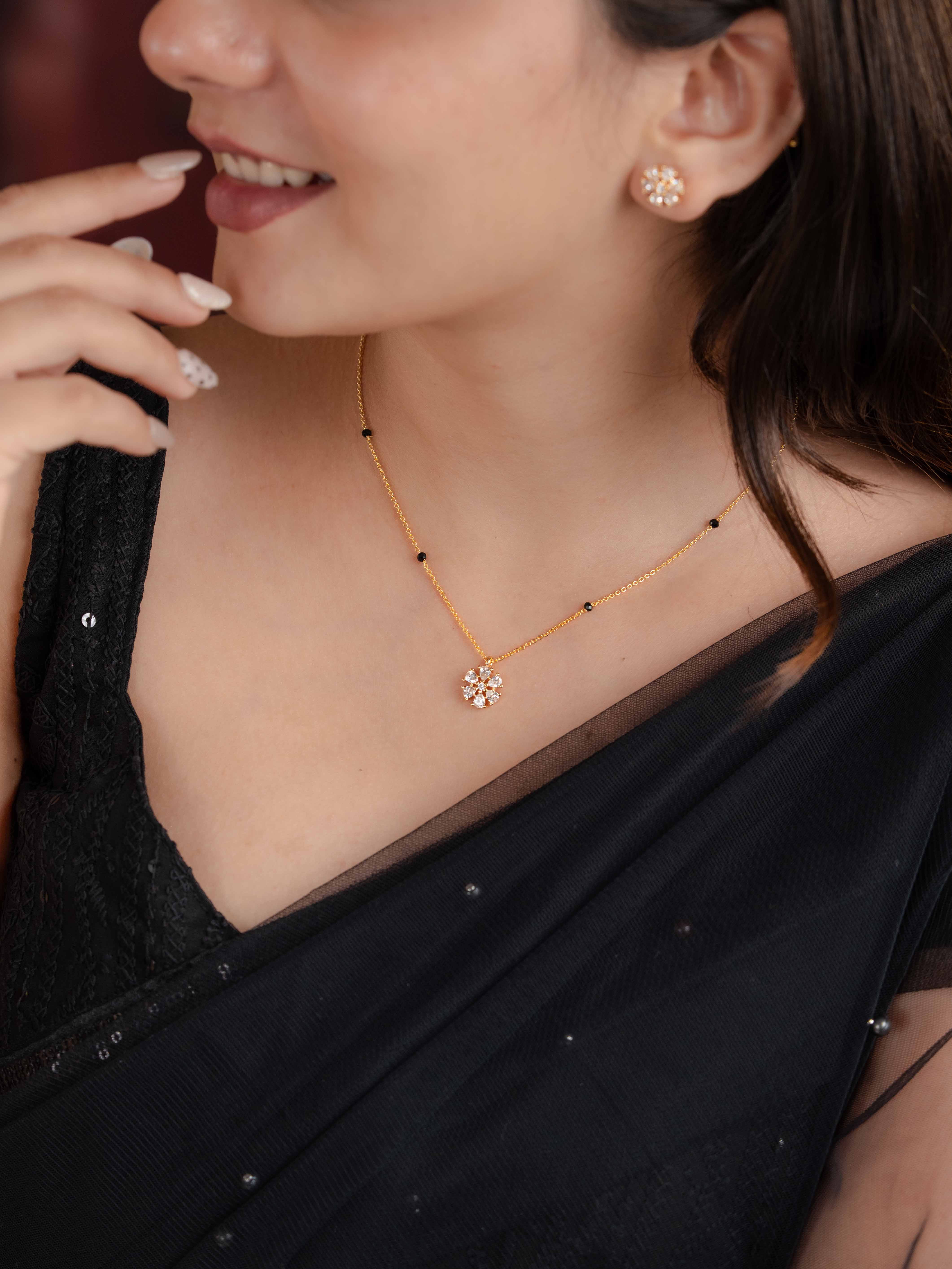 Tanvi Mangalsutra With Earrings