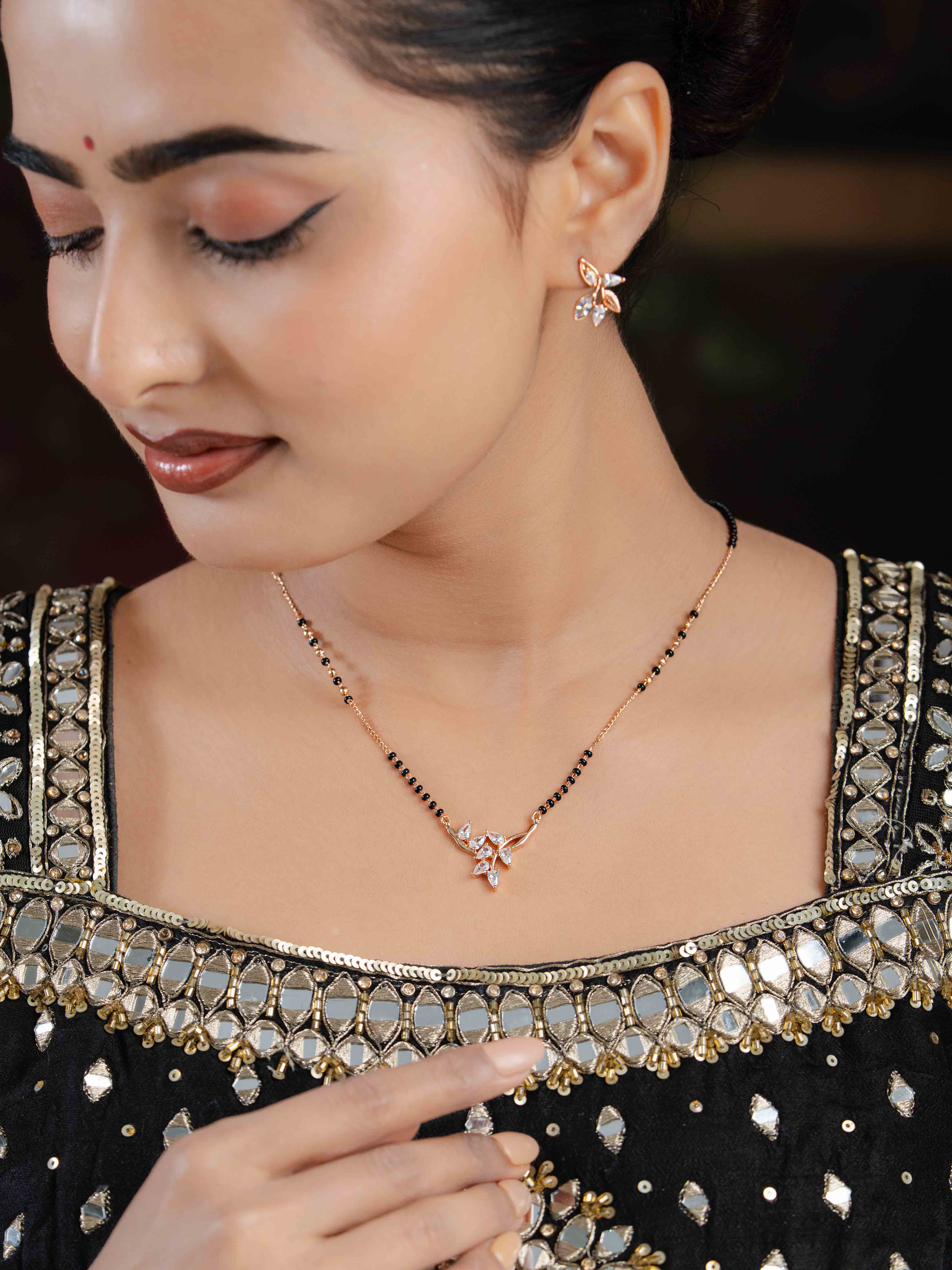 Khushi Mangalsutra With Earrings