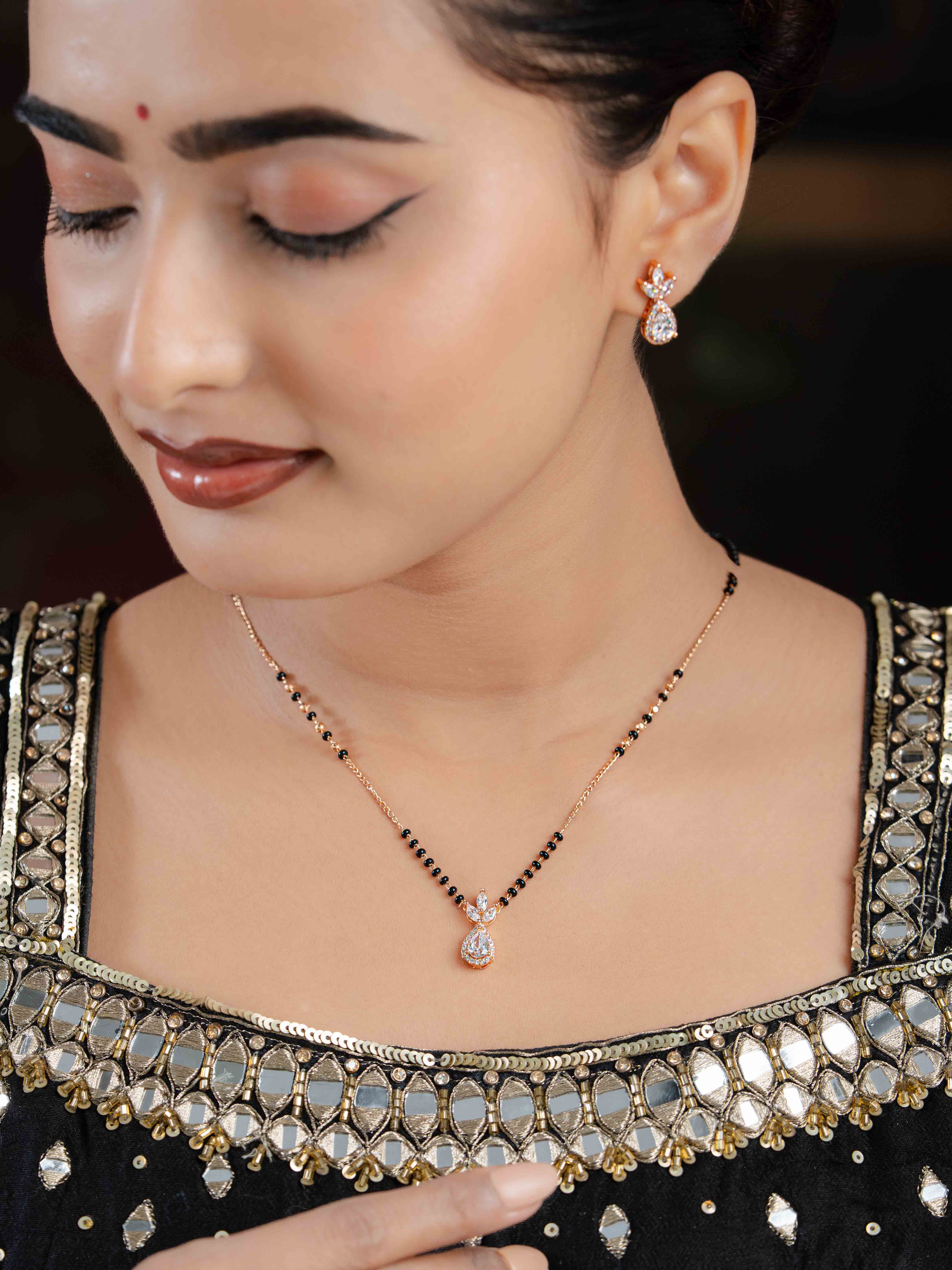 Ahira Mangalsutra with Earrings