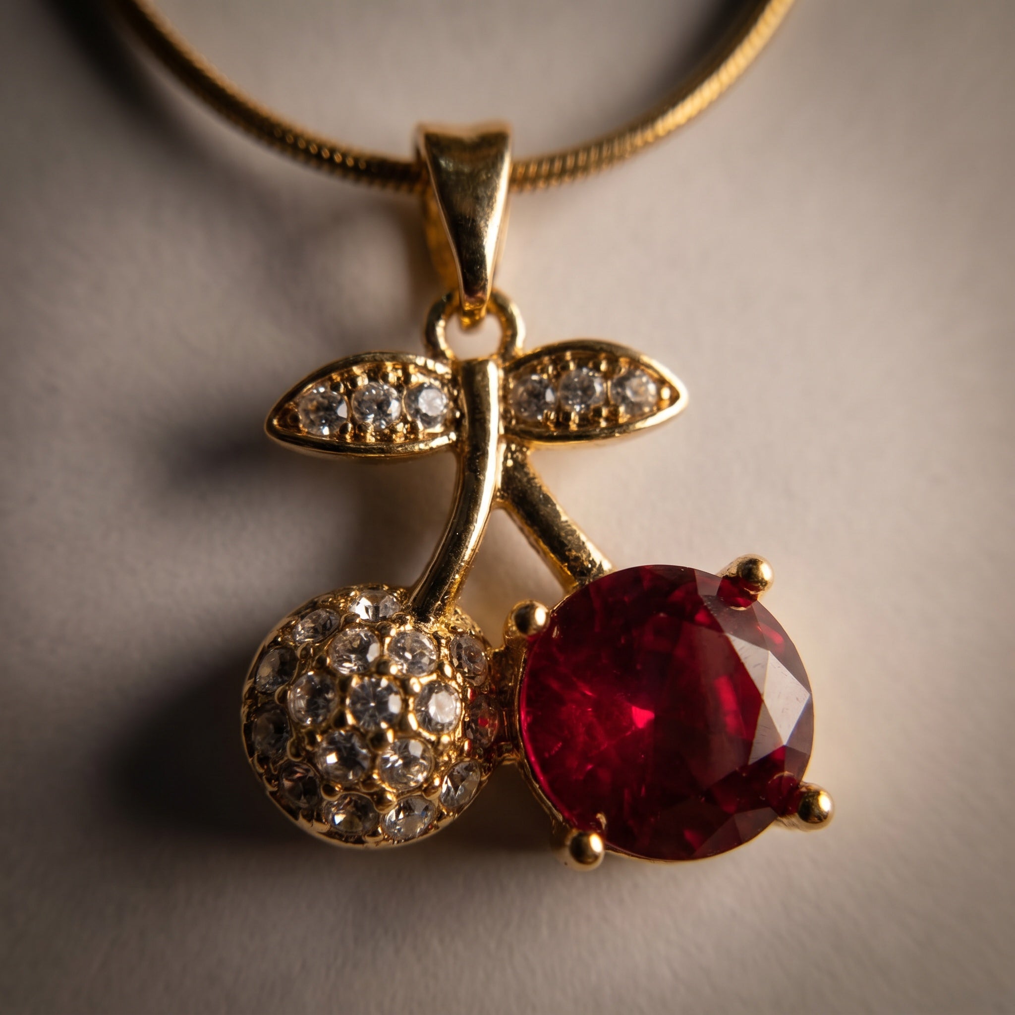 Cherry Crush Pendant Necklace