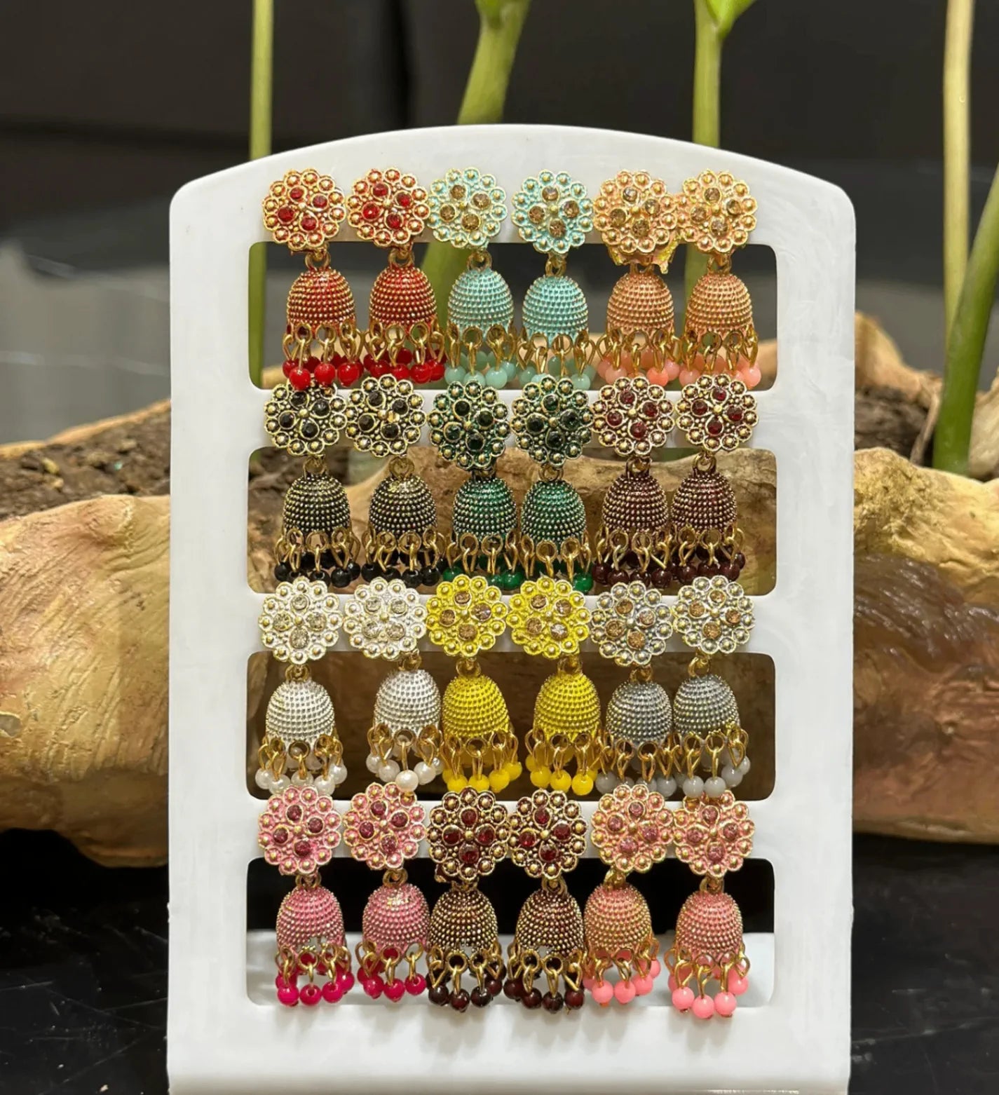 Combo of 12 Pair Jhumkis for Girls and Women
