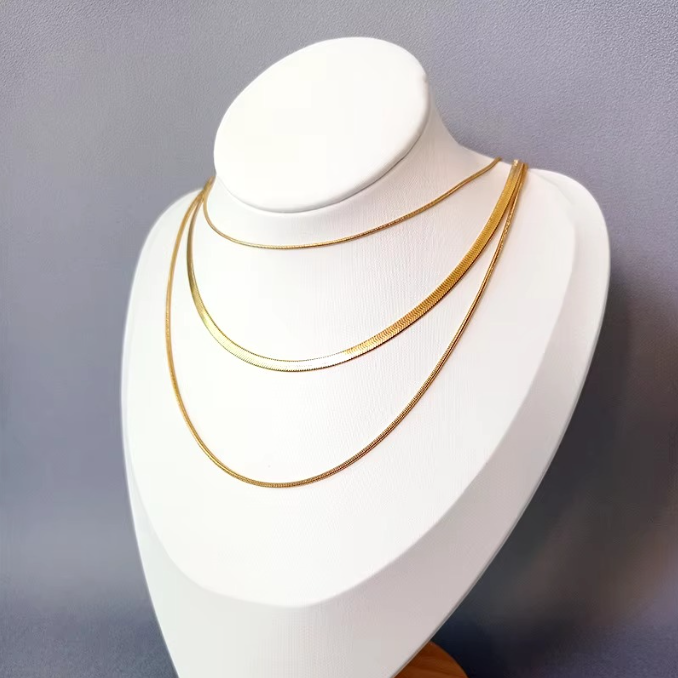 Triple Layer Snake Necklace