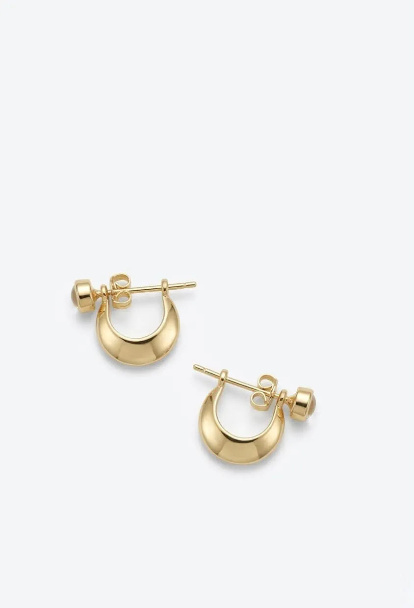 2Pcs (1 Pair / Jodi) 22K Gold Plated Earrings for Women & Men | Unisex Elegant Lightweight Party Wear Jewelry