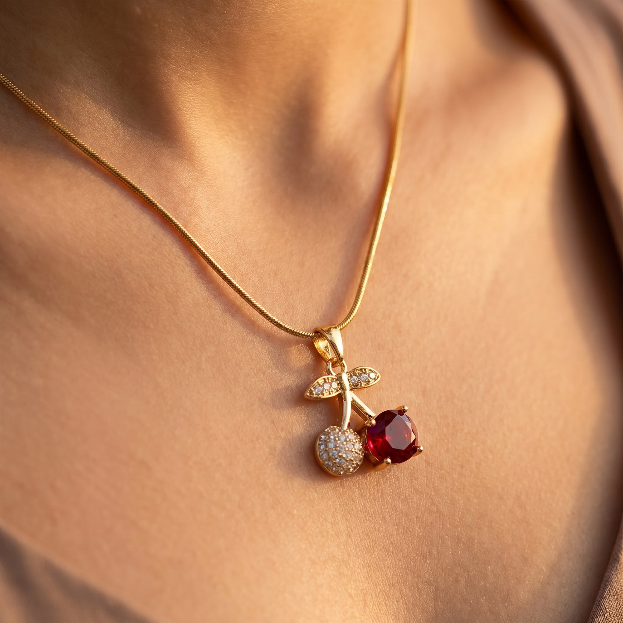 Cherry Crush Pendant Necklace
