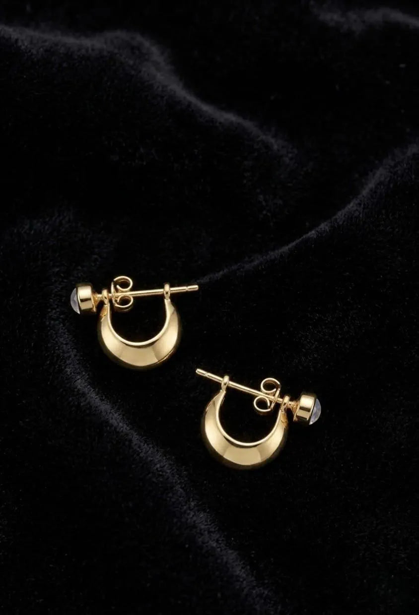 2Pcs (1 Pair / Jodi) 22K Gold Plated Earrings for Women & Men | Unisex Elegant Lightweight Party Wear Jewelry