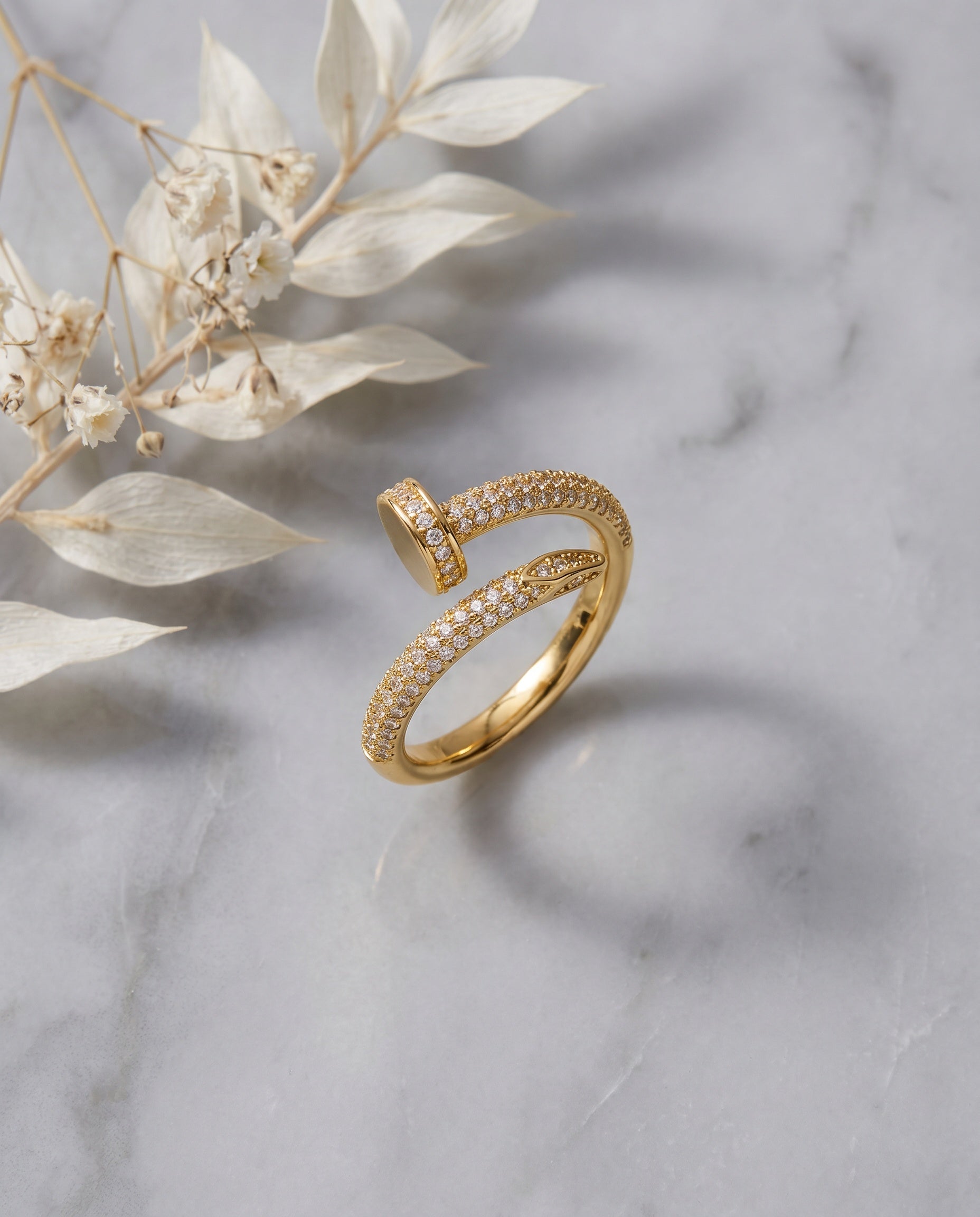 Pavé Nail Wrap Ring